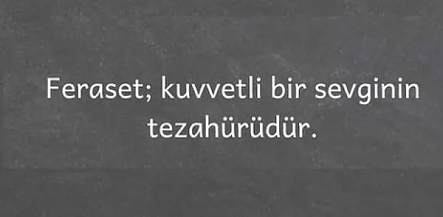 Rüyada feraset görmek ne anlama gelir?