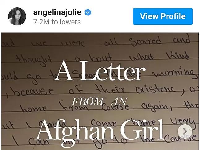 Angelina Jolie Instagram hesabı açtı