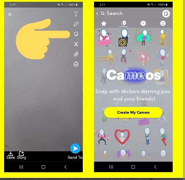 Telefonunuzda Snapchat uygulamasını açın