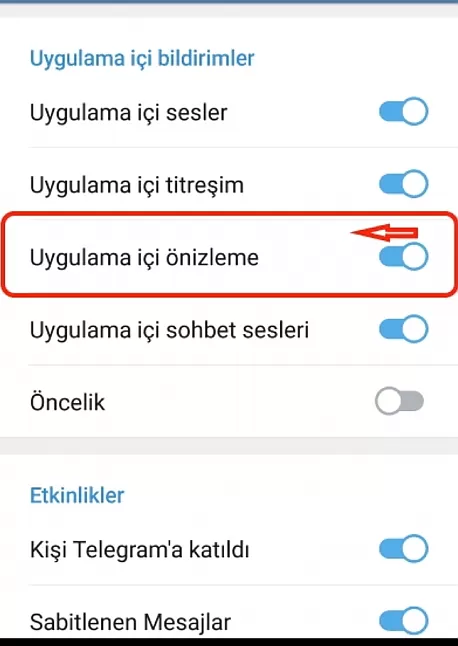 Telegram'da sohbet ve kanalları nasıl kapatabiliriz?