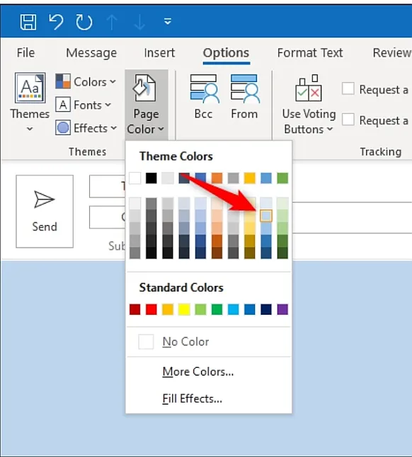 1637239630 Outlook'ta e-postalara Arka Plan Rengi Veya Resim Nasıl Eklenir?
