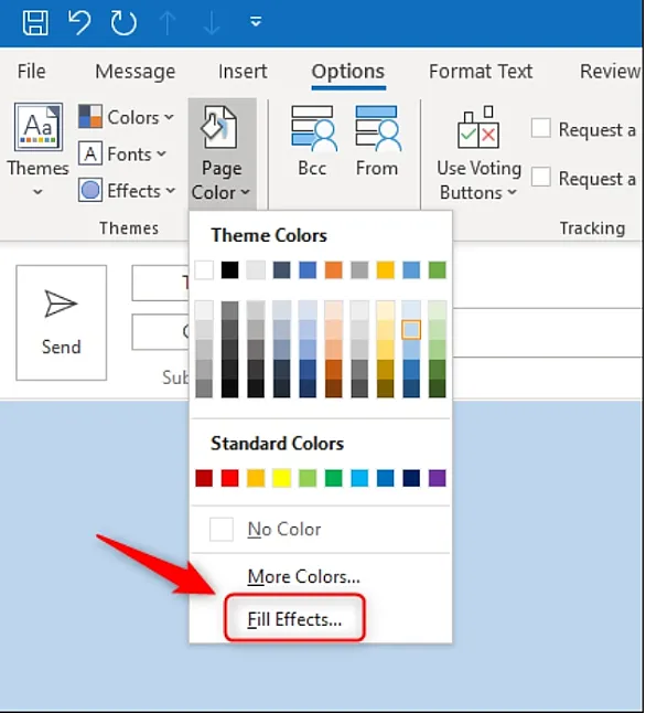 1637239707 Outlook'ta e-postalara Arka Plan Rengi Veya Resim Nasıl Eklenir?