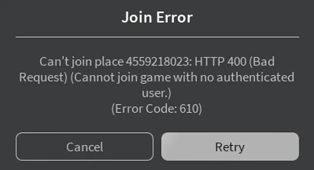 Roblox 610 Hata Kodu Nasıl Düzeltilir ? 