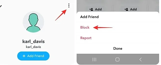 Snapchat'te Arkadaş listenizde olmayan birini engelleyebilir misiniz?