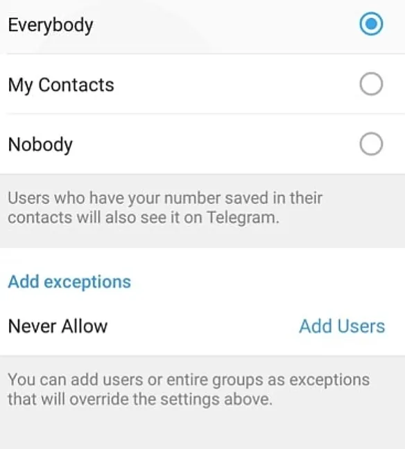 Kayıtlı olmayan Kişilerin Telegram’da Mesaj Göndermesini Nasıl Engellersiniz ?