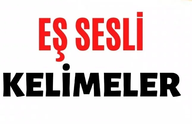 Sesteş kelimeler nedir?