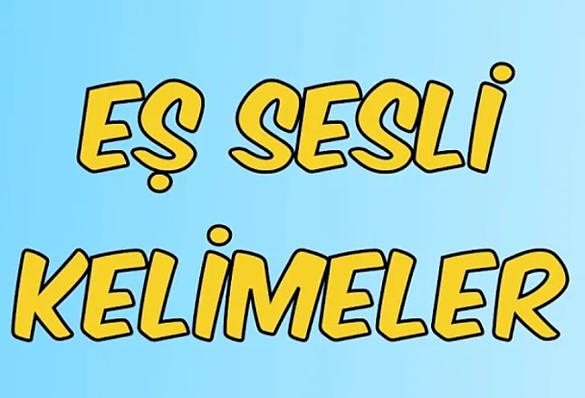 Sesteş kelimeler nedir?