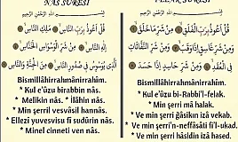 FELAK NAS SURESİ OKU Felak Nas Suresi Okunuşu ve Anlamı: