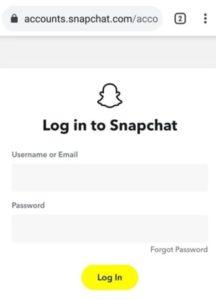 Snapchat resim Geri Getirme