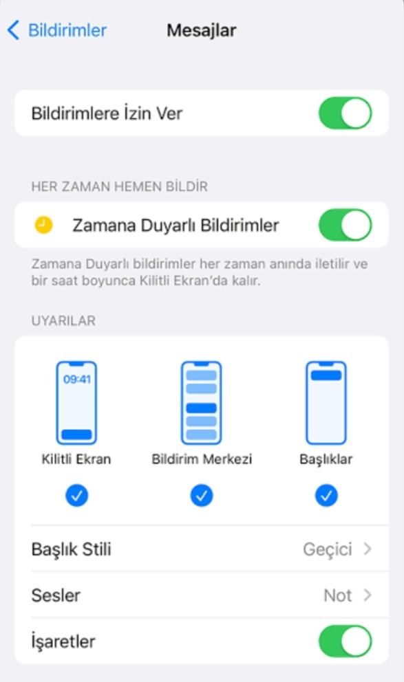 iPhone bildirim merkezi nasıl açılır?