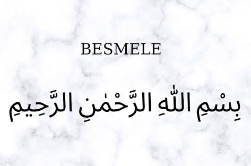 Seeing a besmele in dream meaning