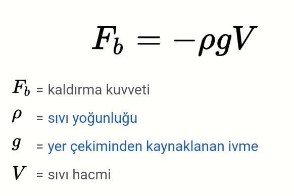 Fizikte Kaldırma Kuvveti Konusu