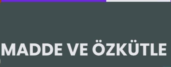 Madde ve özkütle Konusu