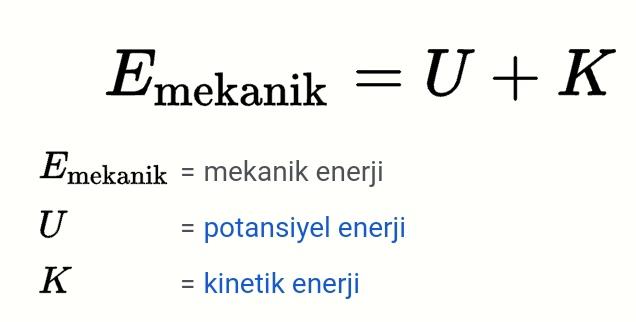 Mekanik enerji nedir?