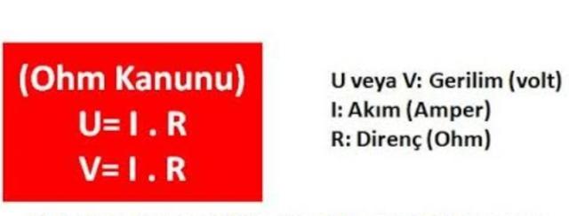 Ohm Kanunu nedir?