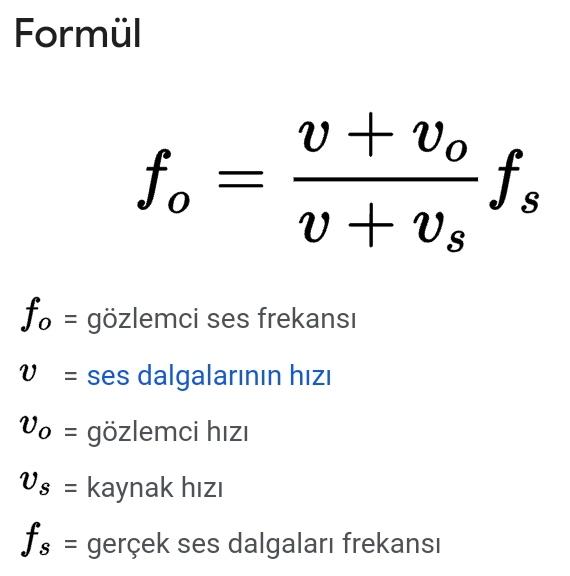 Fizikte Doppler Olayı nedir?